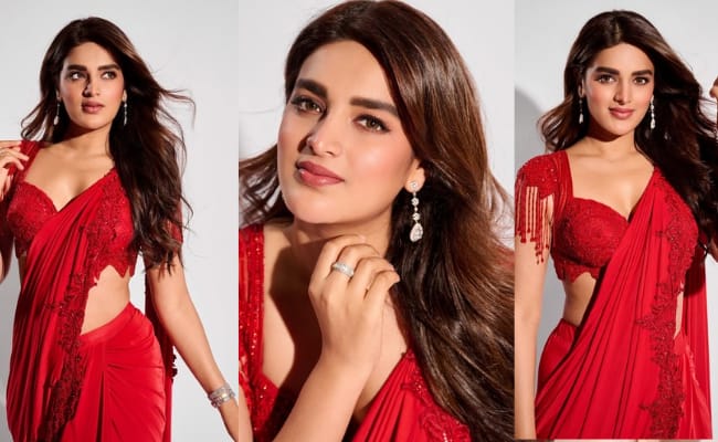 HOT: Veeramallu Lady Stuns In Red Saree