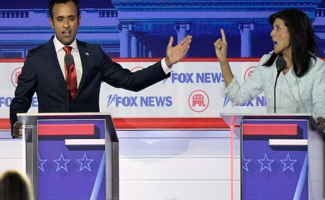 Ramaswamy, Haley clash and star in Republican presidential debate