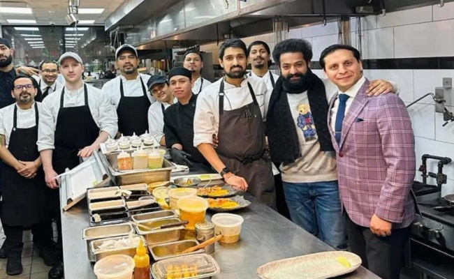 Jr NTR visits Indian restaurant in New York