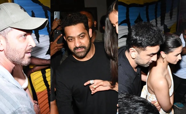 NTR, Alia, and Ranbir enjoy dinner outing together