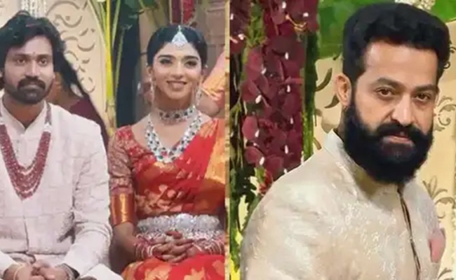 NTR Steals the Show at B-I-L Nithiin's Wedding