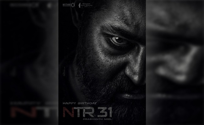 prashanth neel released ntr 31 movie poster on the occassion of ntr birthday