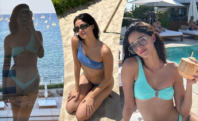 Pics: Miss Pandey In Two Pieace Bikini