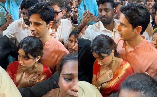 'Param Sundari' Effect: Janhvi Mobbed By Fans