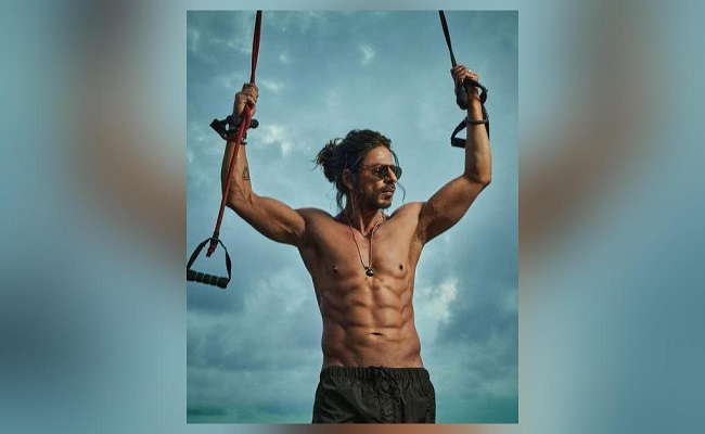 Shah Rukh shares pic of his 8-pack abs for 'Pathaan'