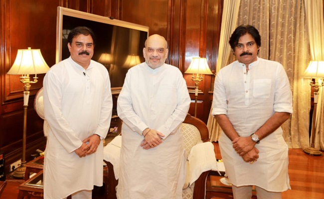Pawan gets cold response from Shah on TDP alliance