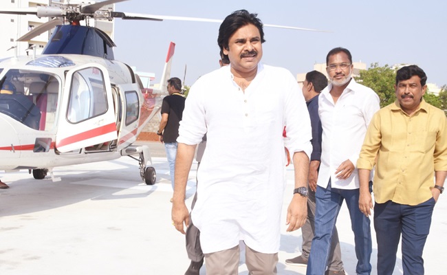 An Helipad Built at Pawan Kalyan's Office!