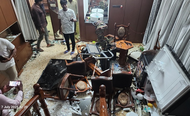 Attack on Former YSRCP MLA's House!