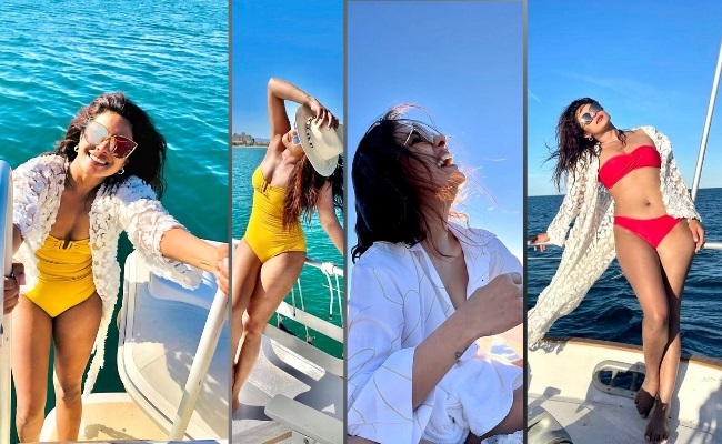 Pics: Married Actress In Yellow Swim Suit