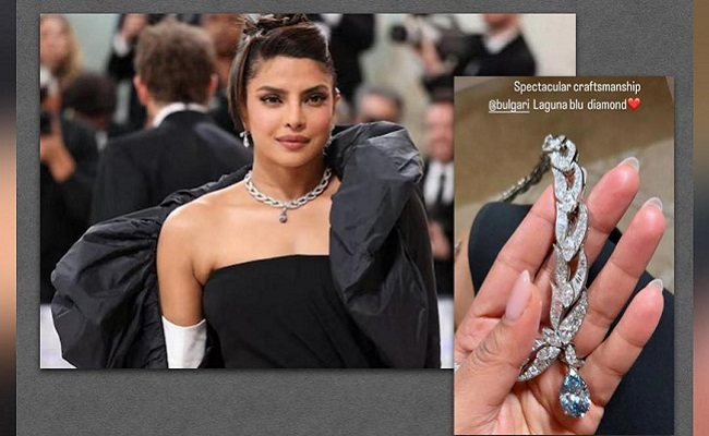 Priyanka wears necklace worth over ₹204 crore
