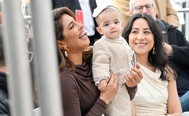 Priyanka Reveals Daughter's Face To The World