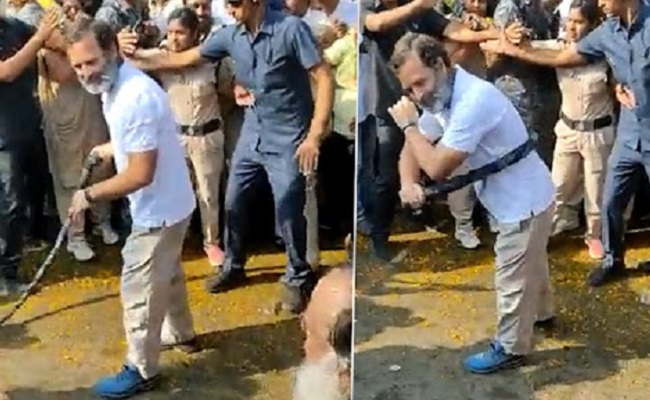 RaGa turns Potharaju during Bharat Jodo Yatra