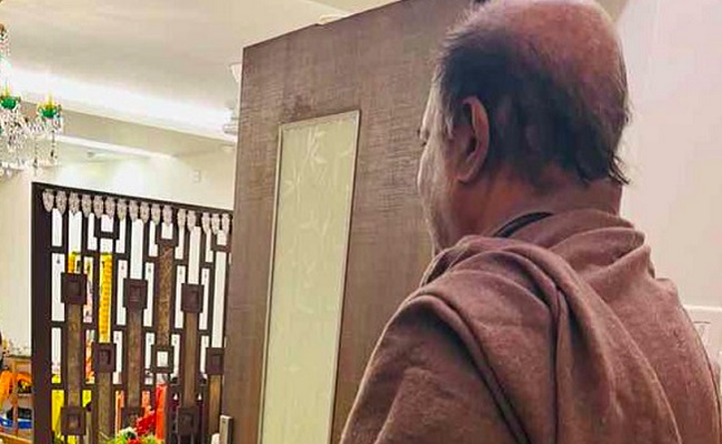 Rajinikanth Tweets: Returned Home