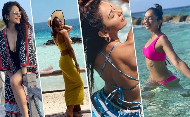 Pics: Tall Beauty's Poses From Maldives