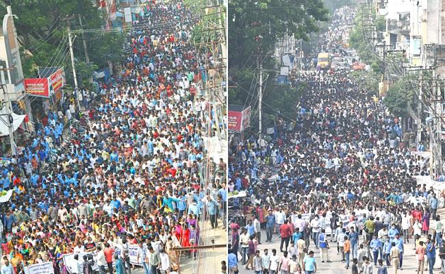 Huge rally in support of three capitals in Tirupati