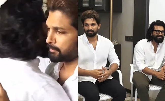 Charan and Allu Arjun's Emotional Hug Goes Viral