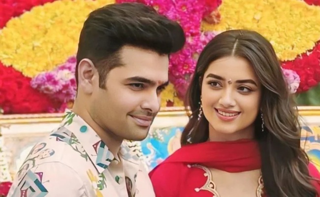 Bhagyashri Smiles at Hint of 'Something' with Ram