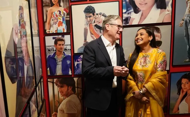 Actress Hosts UK Prime Minister In Mumbai