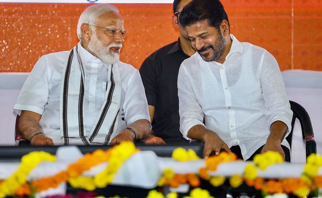 Revanth Reddy's Explanation To His Modi-Love