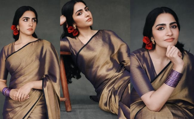 Pics: Kantara Queen's Grace Draped In Saree