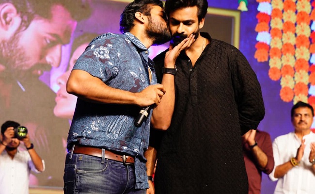 Sai Dharam Tej drops tears at RRV Function