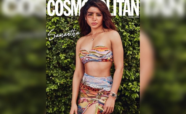 Samantha Sizzles On a Cover Page