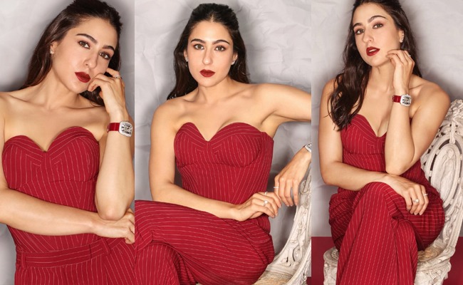 HOT: Graceful Sara Radiates In Red