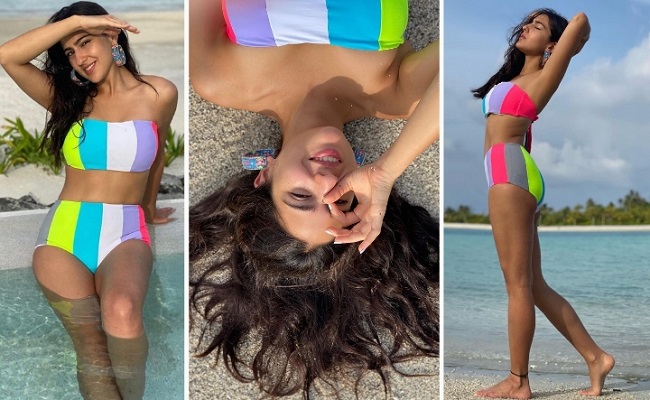 Pics: Hero's Daughter In Multi Colored Bikini