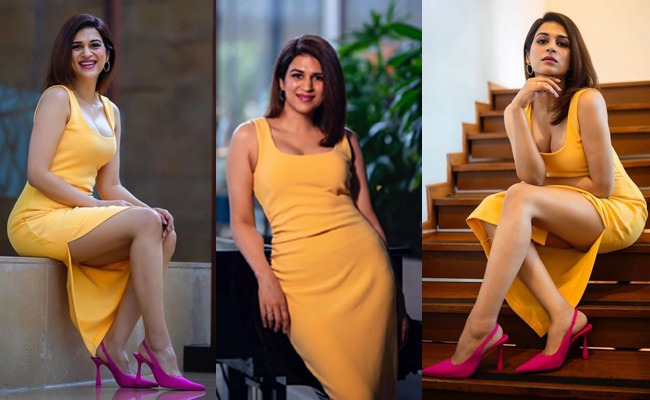 Pics: Miss Das' Thigh Show In Yellow