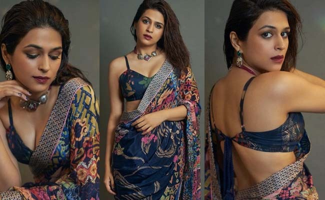 Pics: Shraddha Das's Glam-Blast In Saree