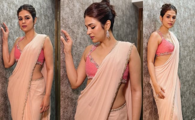 HOT: Beautiful Lady Mesmerizes In Saree