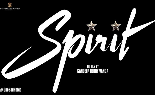 Prabhas' 'Spirit'  Teaser: #OneBadHabit Creates Curiosity