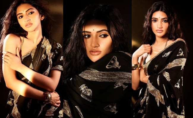 HOT: Sreeleela Lures In Black Saree