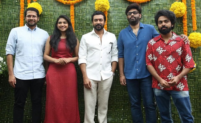Suriya46 kicked off with a pooja in Hyderabad