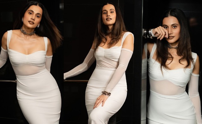 HOT: Taapsee Pannu Shines In Elegant White