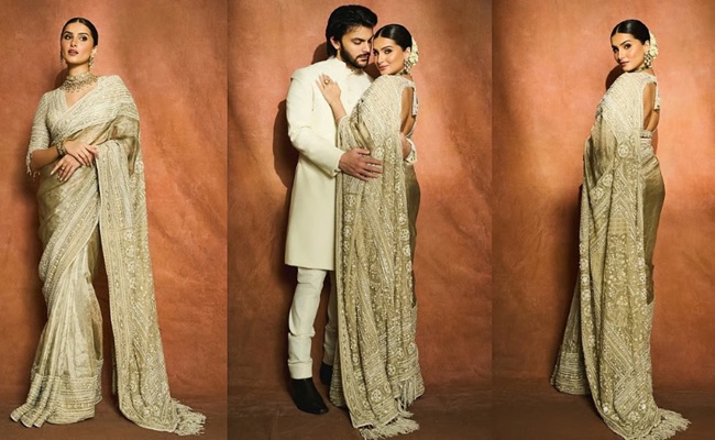 Actress' Stuns Wearing Rs 4.4 Lakh Saree