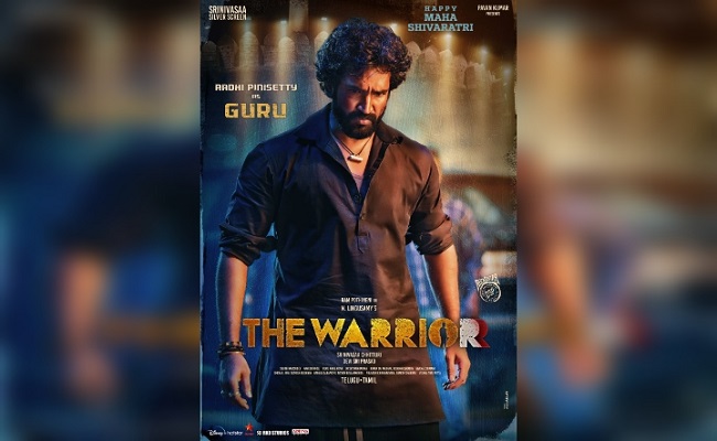 High-volt 1st look of Aadhi from The Warriorr