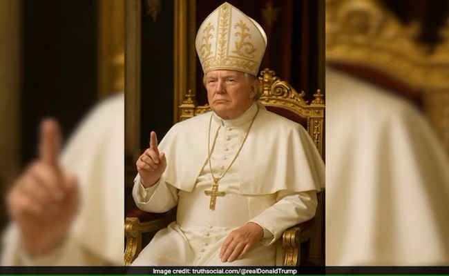 Trump Sparks Controversy with AI Image as Pope