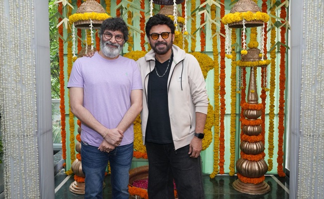 Venkatesh - Trivikram Project starts with Formal Pooja 