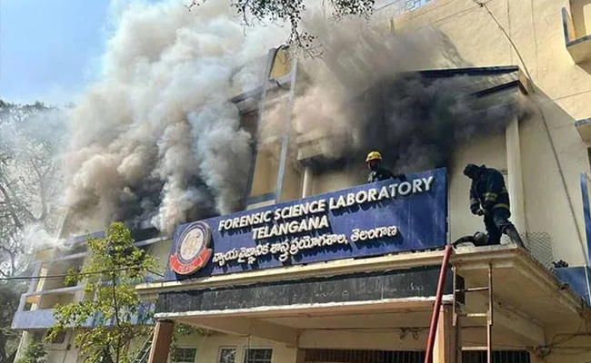 Revanth suspecting BRS hand in FSL lab fire?