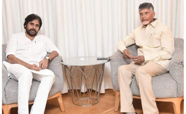 Pawan goes into huddle with Naidu: What's up?