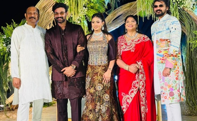 Bellamkonda & Kavya Engagement First Pic