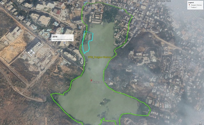 MLA booked for encroachment on Durgam Cheruvu