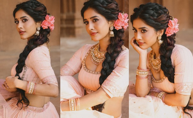 HOT: Nabha Nails In Traditional Skin Show