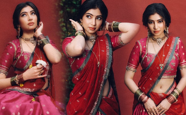 HOT: Sara Offers Visual Euphoria Wearing Half Saree