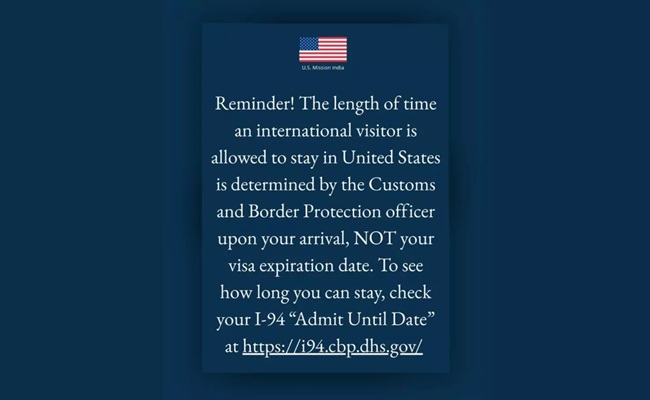 US Stay Depends on Entry Officer, Not Visa