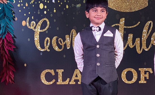 Bunny shares son's picture from pre-school graduation