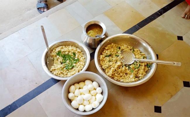 Mid-day meals at home in Andhra!