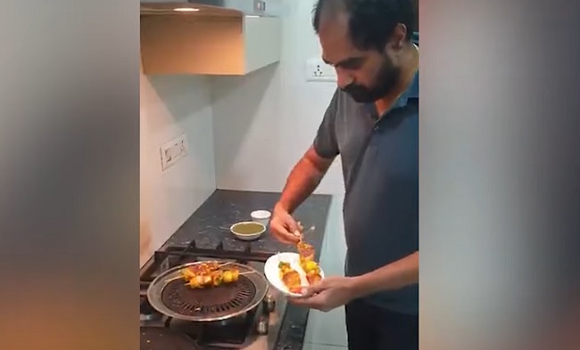 Krish's Challenge: Prepares Paneer Tikka For Mom