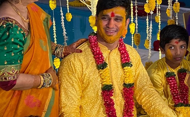 Pics: Nikhil's Pre Wedding Ceremony